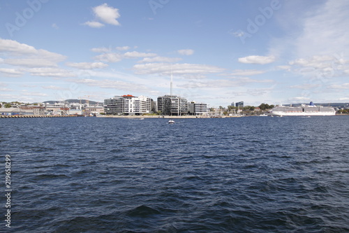 Canvas Print Fjord à Oslo, Norvège
