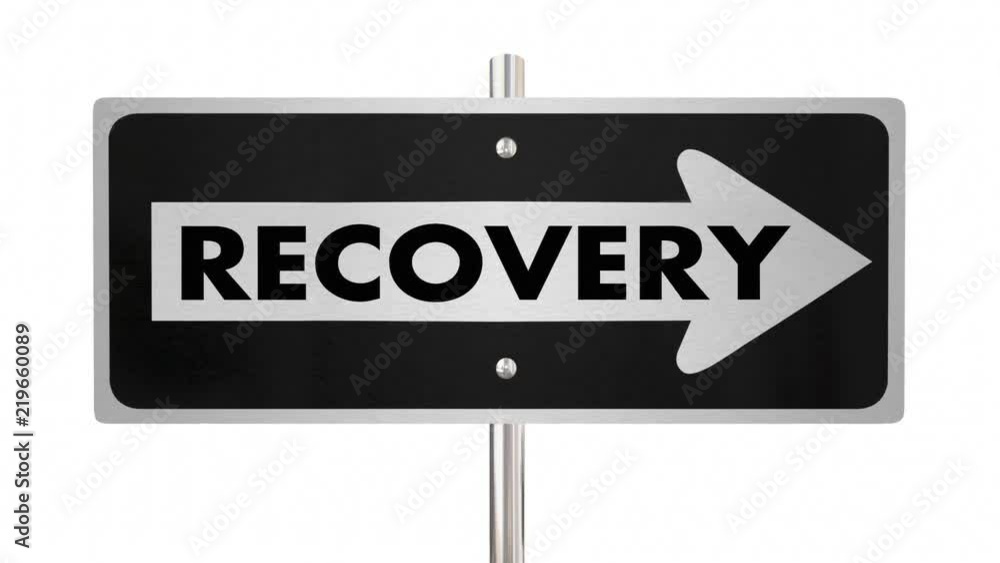 Recovery Getting Better Improve Arrow Road Sign 3d Animation Recovery Getting Better Improve Arrow Road Sign 3d Animation