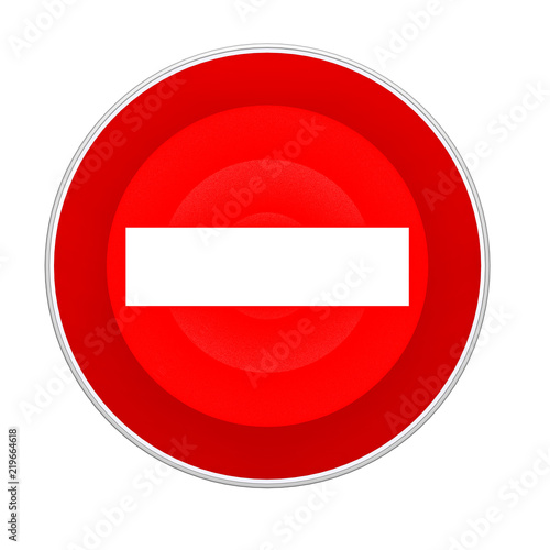 model of the road sign is prohibited. 3D rendering