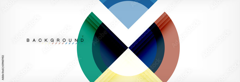 Vector circular geometric abstract background Vector circular geometric abstract background