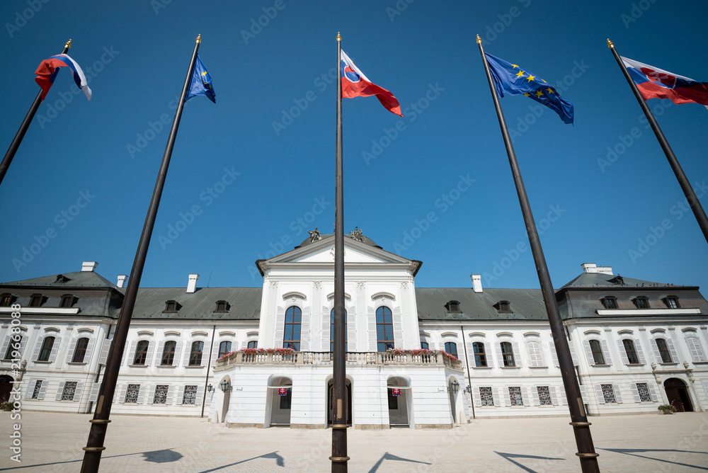 Grassalkovich Presidential Palace in Bratislava, Slovakia