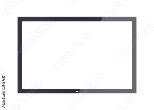 Empty tv frame transparency screen. Lcd display screen. Tv digital panel