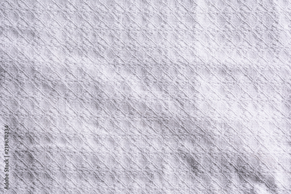 Obraz premium Tischdecke weiß mit Struktur edel