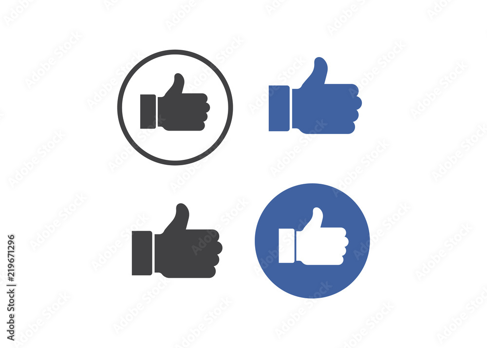 Thumb up symbol, finger up icon vector illustration. Facebooke like. Thumb up symbol, finger up icon vector illustration. Facebooke like.