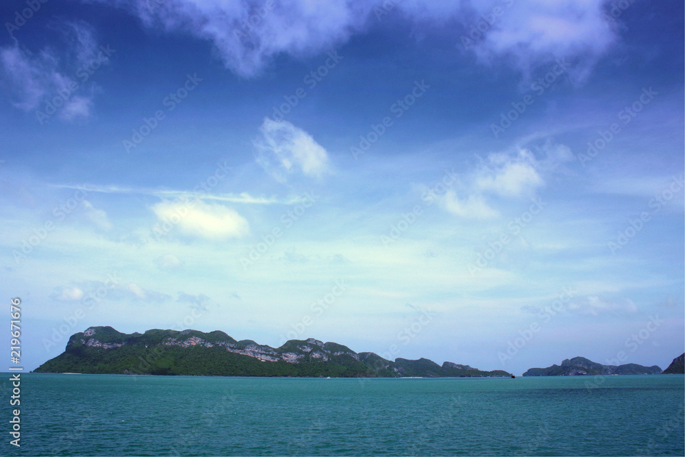Beautiful landscape of tropical island with blue sea and mountain beach in Thailand.Koh-Samui at Surat Thani Province, Thailand Beautiful landscape of tropical island with blue sea and mountain beach in Thailand.Koh-Samui at Surat Thani Province, Thailand
