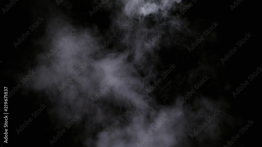 Fototapeta Realistic dry smoke clouds fog overlay perfect for compositing into your shots. Simply drop it in and change its blending mode to screen or add.