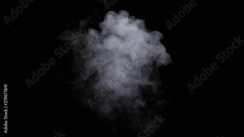 Obraz na płótnie Realistic dry smoke clouds fog overlay perfect for compositing into your shots