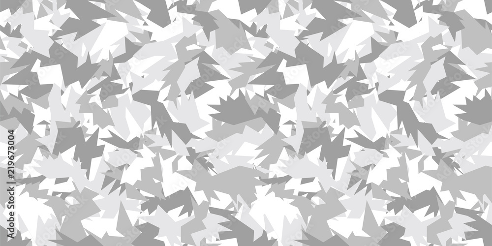 Sharp camouflage background. Seamless pattern.Vector. とがった迷彩パターン