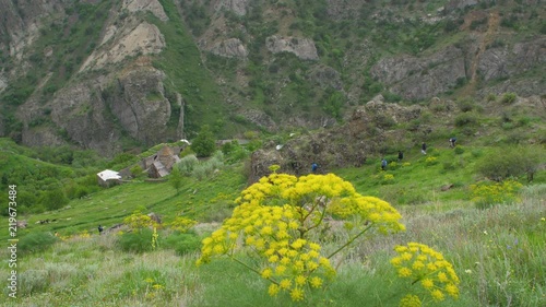 Tourist Group Visits Armenian Monastery, Gndevank Canyon, Armenia 1 photo