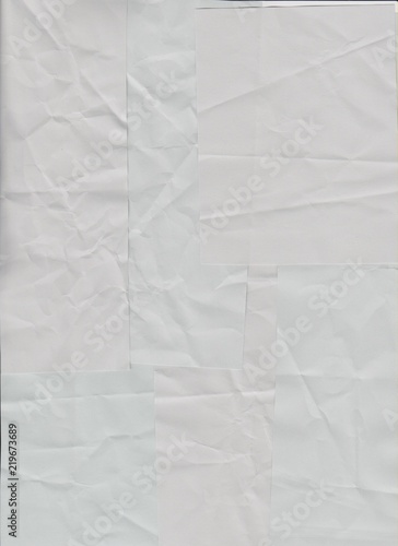Papier Textur benutzt zerknittert zerschnitten