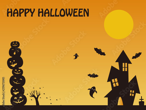 ハロウィン　秋　10月