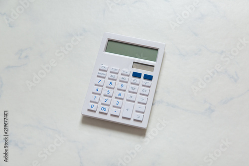 white calculator