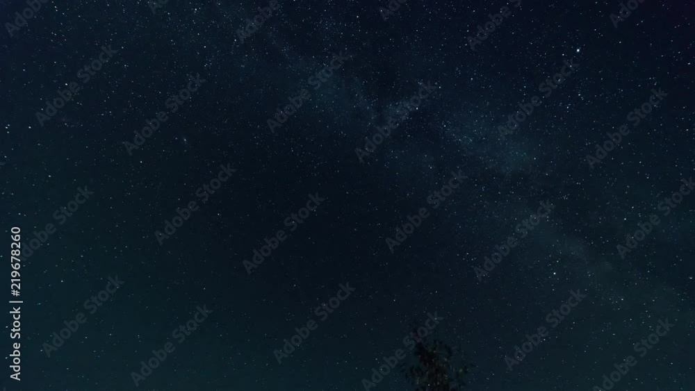 The meteor shower on starry sky, time lapse shooting on long exposure The meteor shower on starry sky, time lapse shooting on long exposure