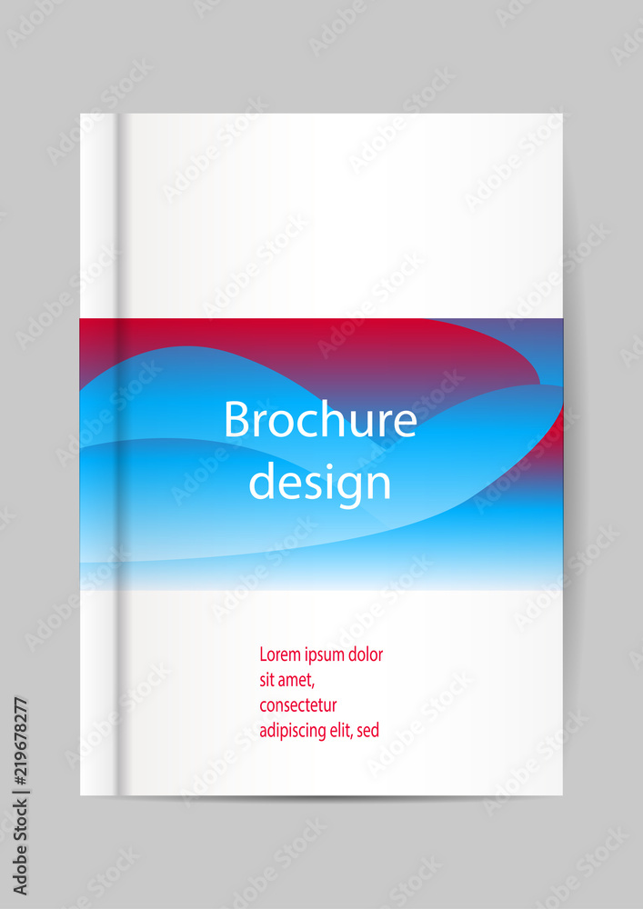Brochure template, Flyer Design or Depliant Cover for business presentation and magazine cover, annual report