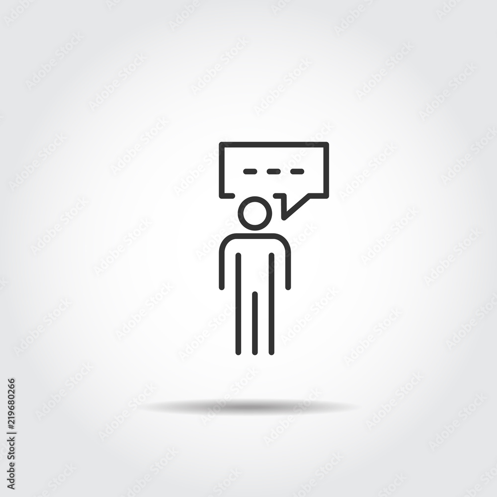 People Icon Vector,Text Box Bubble People Icon Vector,Text Box Bubble