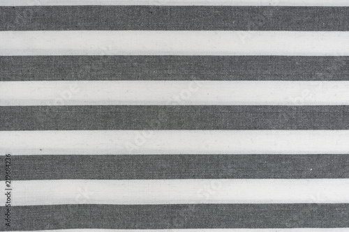 A black and white striped cloth for kitchen towels