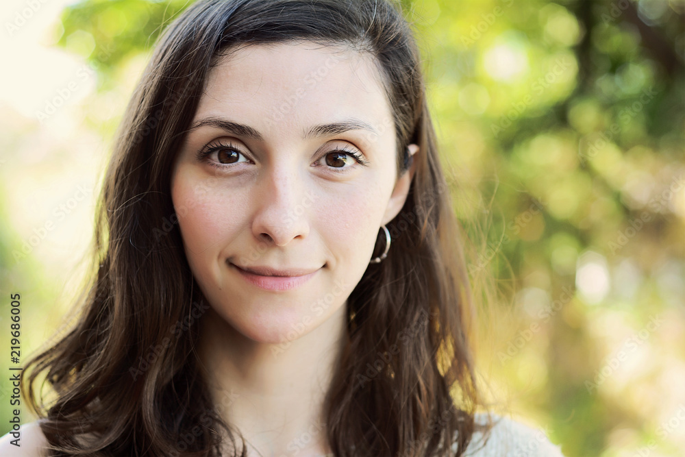 Close up of a young woman. Close up of a young woman.