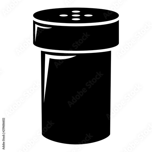 Salt shaker icon . Simple illustration of salt shaker vector icon for web design isolated on white background