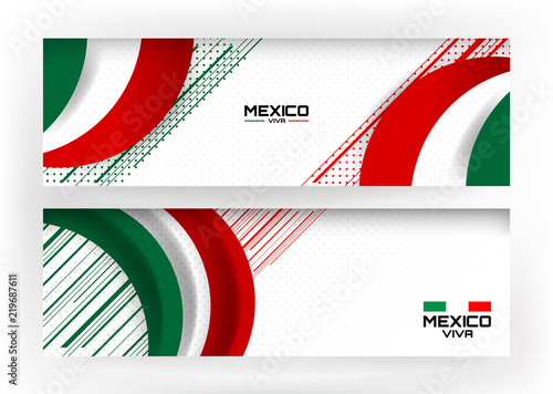 Mexico flag color background concept for National holiday, Independence Day and other events, Vector illustration