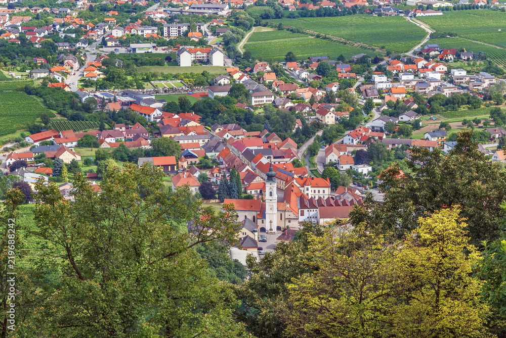 View from Gottweig Abbey hill, Austria