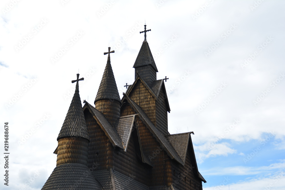 Stabkirche in Heddal Norwegen