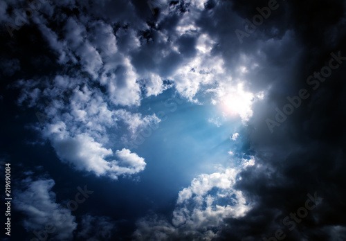 Cloudscape with a Light © Sabphoto