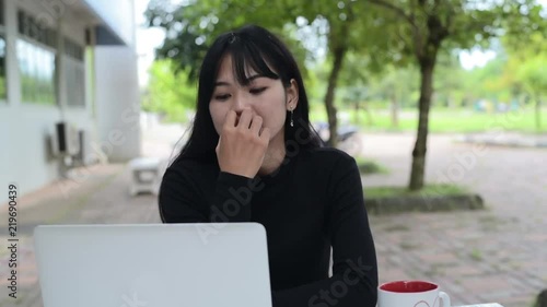 close up of hands woman using typing on laptop connecting wifi