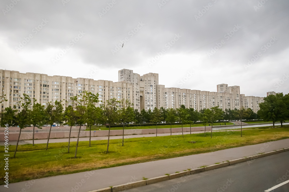 Apartment buildings in St Petersburg