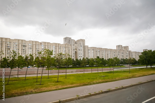 Apartment buildings in St Petersburg