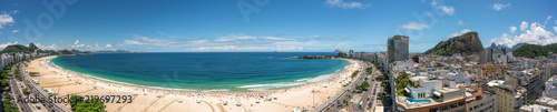 Panorama of Copacabana Beach, Rio de Janeiro, Brazil