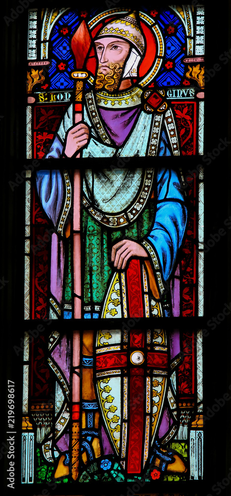 Stained Glass of Saint Longinus in Bruges