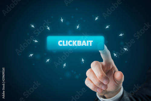 Photos Clickbait concept