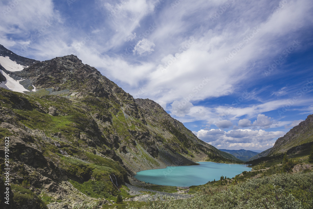 Lake Kuiguk. Altai Mountains landscape Lake Kuiguk. Altai Mountains landscape