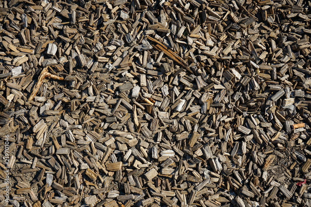 brown wood shingles on ground, full frame for background brown wood shingles on ground, full frame for background