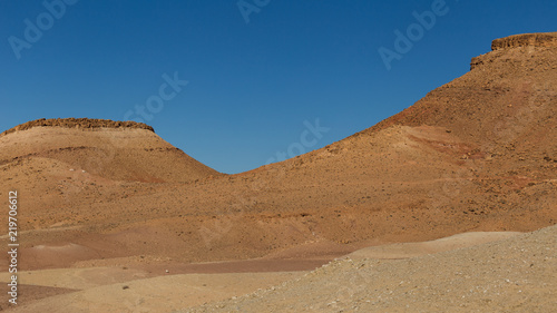 Rugged mountain formation as seen in Morocco