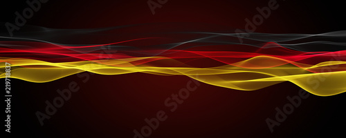 Abstract illustrated german color wave panorama design for sport events