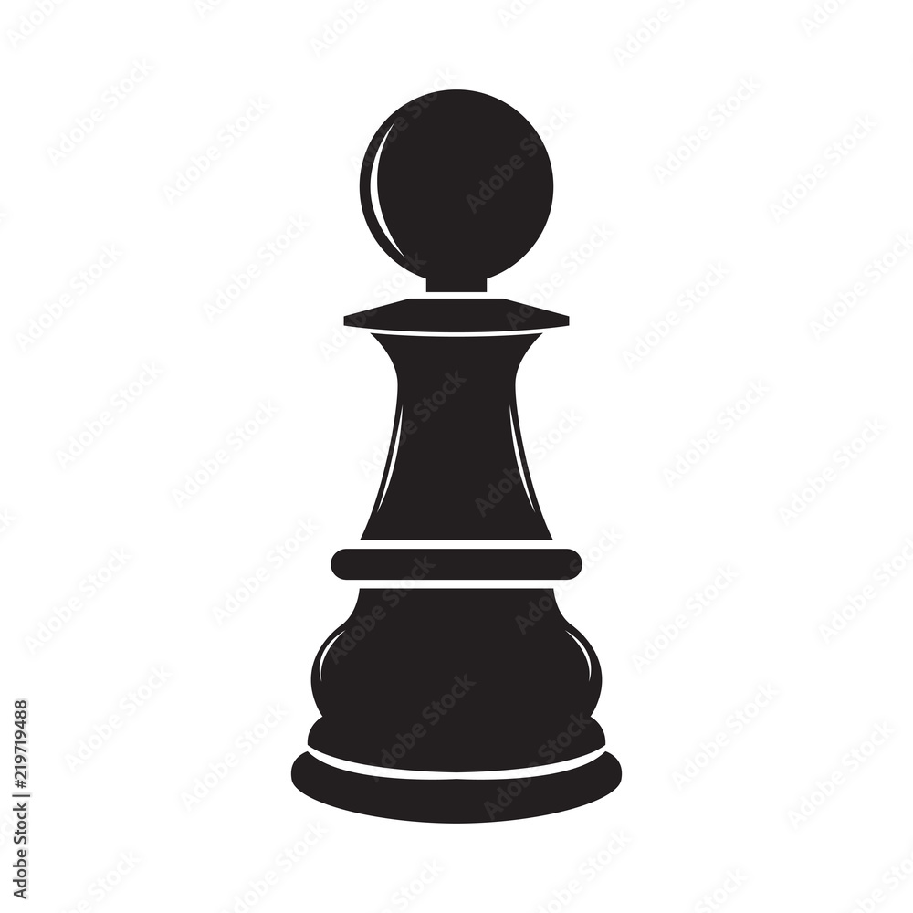 Isolated pawn chess piece icon Isolated pawn chess piece icon