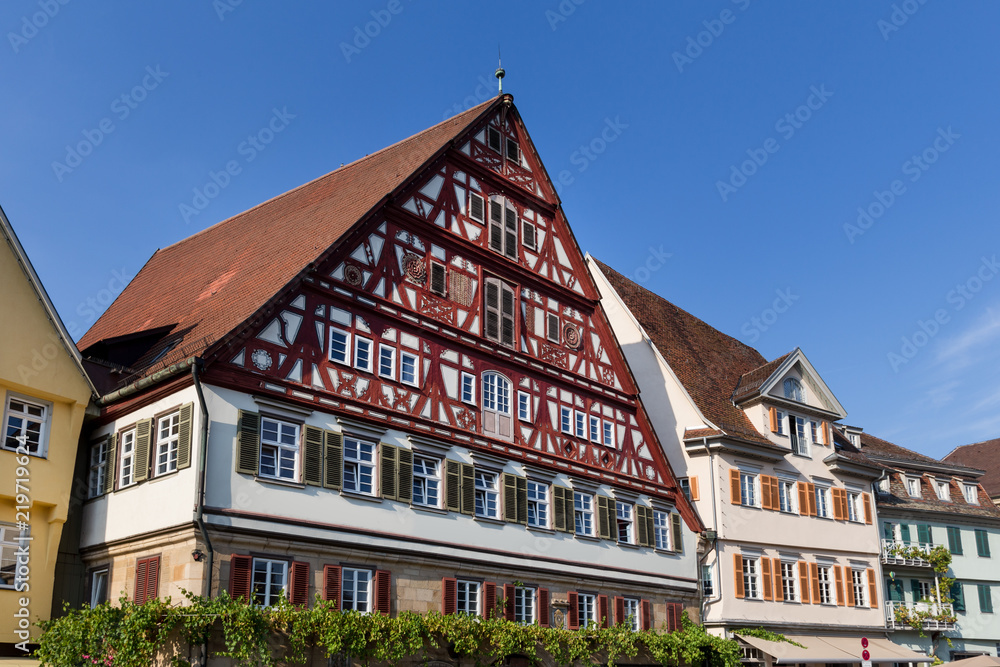 historic town esslingen germany on the neckar river