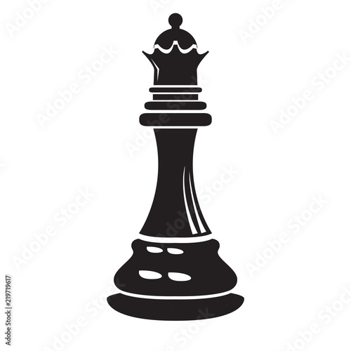 Isolated queen chess piece icon