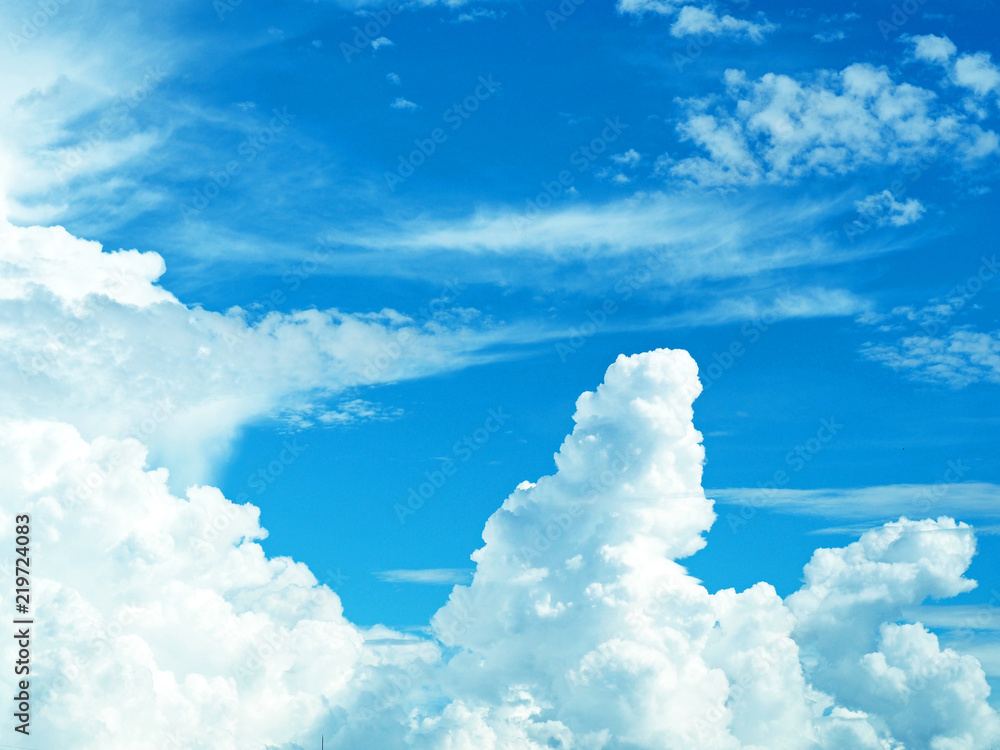綺麗な青空と入道雲stock Photo Adobe Stock