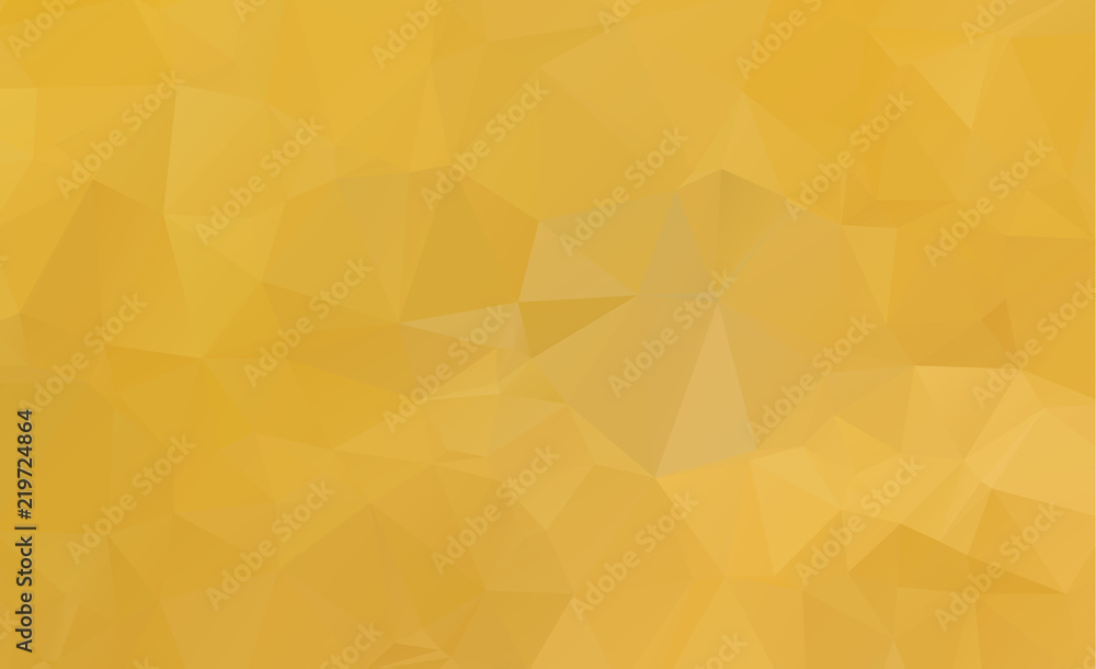 Light Orange vector Low poly crystal background. Polygon design pattern. Low poly illustration, low polygon background.