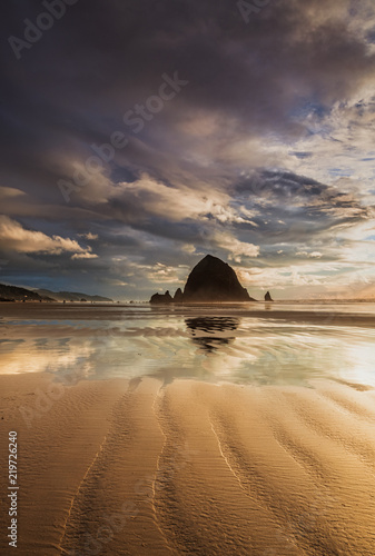 sunset on the beach