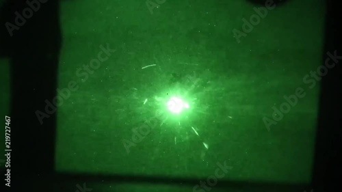 Night vision from military helicopter during overflight