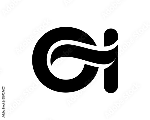 black silhouette initial typography alphabet font typeset logotype image vector icon