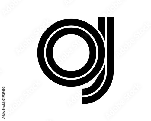 black silhouette initial typography alphabet font typeset logotype image vector icon