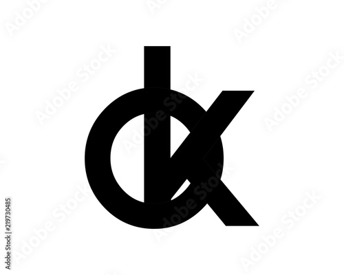 black silhouette initial typography alphabet font typeset logotype image vector icon