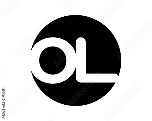 black silhouette initial typography alphabet font typeset logotype image vector icon