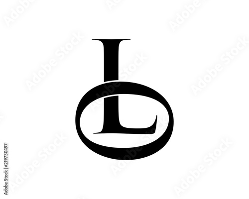 black silhouette initial typography alphabet font typeset logotype image vector icon