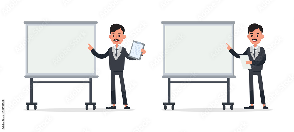 Businessman doing different gestures. Character vector design. no34 Businessman doing different gestures. Character vector design. no34
