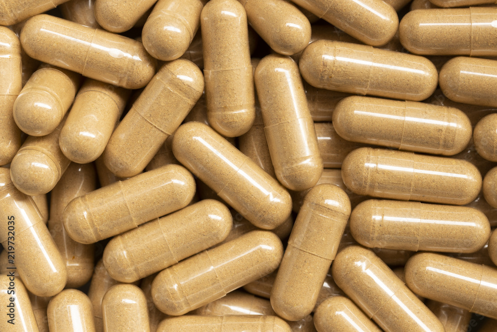 top view of pill capsules for background top view of pill capsules for background